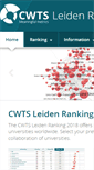 Mobile Screenshot of leidenranking.com