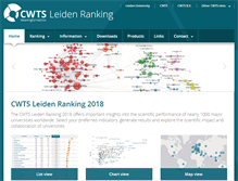 Tablet Screenshot of leidenranking.com